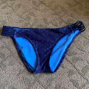 Blue lace hipster bikini bottoms by mossimo (XL)